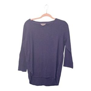 Tommy Bahama womens shirt small Long Sleeve Top Hem Casual Tee‎ Shirt Purple S